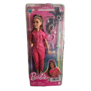 Barbie Career Doll In Pink Jumpsuit W/ Accessories For Ages 3+ New In Box